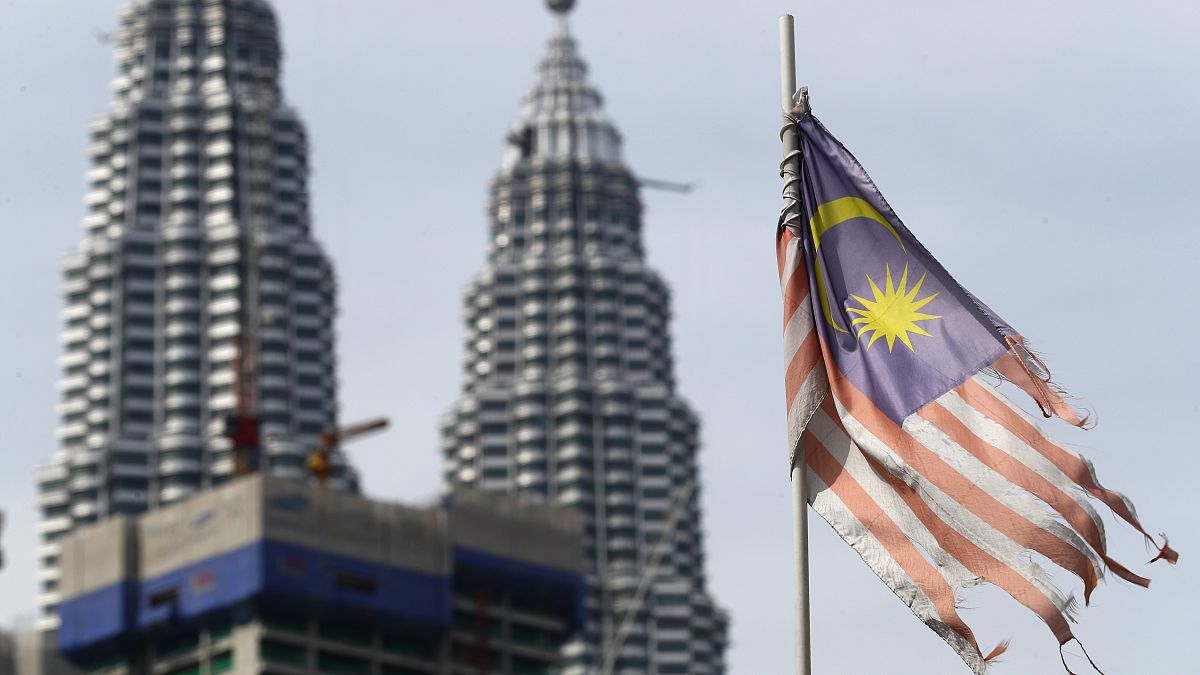 Maláj zászló Kuala Lumpurban