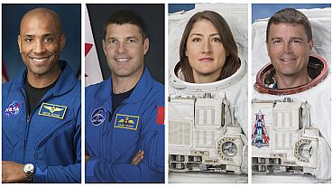 Τα τέσσερα μέλη της αποστολής της NASA