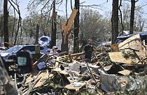 Zerstörung in Arkansas nach Tornados im Mittleren Westen der USA