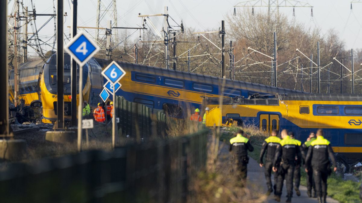 Hollanda'da tren kazası