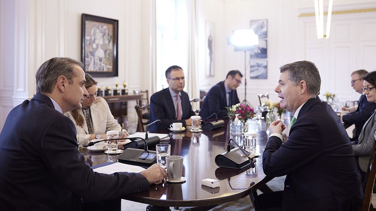 Συνάντηση Κυρ. Μητσοτάκη με τον πρόεδρο του Eurogroup