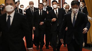Emmanuel Macron à Pékin le 6 avril