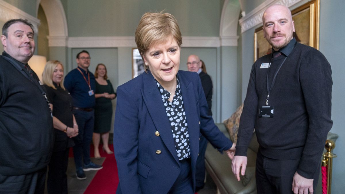 L'ultimo giorno di Nicola Sturgeon come premier di Scozia. (Edimburgo, 28.3.2023)