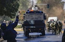 Ειδικές δυνάμεις της αστυνομίας της Χιλής κατά τη διάρκεια φοιτητικών διαδηλώσεων