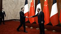 Приём президента Франции Эммануэля Макрона в Пекине