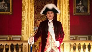 Johnny Depp nel ruolo di Luigi XV per il film Jeanne du Barry
