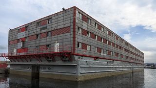 Unterkunftsschiff "Bibby Stockholm" (Aufnahme des britischen Innenministeriums)