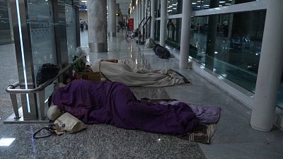 Homeless in Argentina seek shelter in capital's Jorge Berry airport