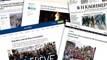 Le mouvement social est largement couvert par la presse en Europe