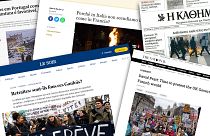 Le mouvement social est largement couvert par la presse en Europe