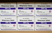 Des plaquettes de pilules abortives mifépristone (RU 486) à Tuscaloosa, Alabama, le 16 mars 2022.