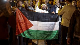 Hundreds of Moroccans protest to show support for Palestine