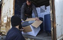 Гуманитарная помощь для пострадавших от землятресения в Турции