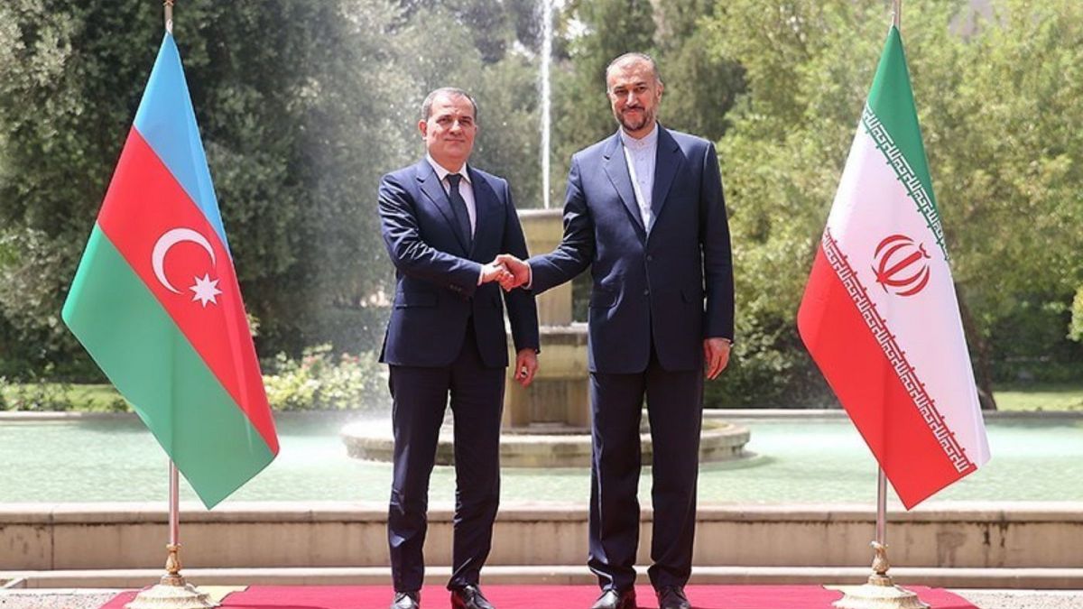 دیدار سال گذشته جیحون بایرام‌اف، وزیر خارجه آذربایجان و حسین امیرعبداللهیان، وزیر خارجه ایران در تهران