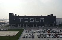 Fábrica de Tesla en Shanghái, China