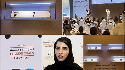 Car plate sold at auction in Dubai for a record $15 million.