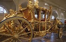 Carruagem de Ouro, que Carlos e Camila irão usar no regresso da Abadia de Westminster.