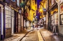 The Shambles in York - a city on the UK's 'tentative list' for UNESCO honour thanks to its rich Anglo-Saxon, Viking and Norman history