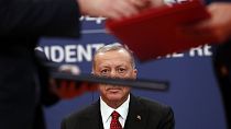 Il presidente turco Erdogan.