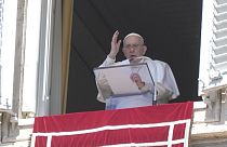 Papst Franziskus bei seiner Rede am Ostermontag