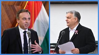 David Pressman, az Egyesült Államok budapesti nagykövete és Orbán Vitkor, Magyarország miniszterelnöke