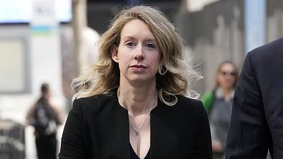 Former Theranos CEO Elizabeth Holmes leaves federal court in San Jose, California, March 17, 2023.
