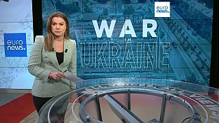 Euronews-Analystin Sasha Vakulina bei ihrem täglichen Ukraine-Bericht