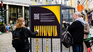Exposición en Bruselas sobre el movimiento civil ucraniano Lazo Amarillo