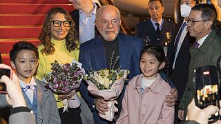 Il presidente del Brasile Lula nel corso del suo viaggio in Cina