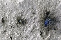 meteoritok okozta kráterek a Marson