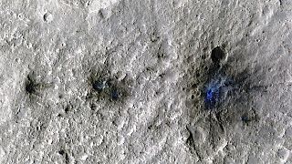 meteoritok okozta kráterek a Marson