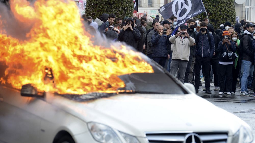 French pension protesters flood LVMH headquarters in Paris