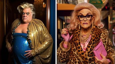 Republican leaders as you've never seen them before - Steve Bannon and Rudy Giuliani in AI drag
