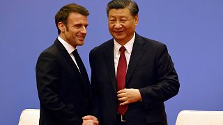 ملاقات روسای جمهوری فرانسه و چین در پکن