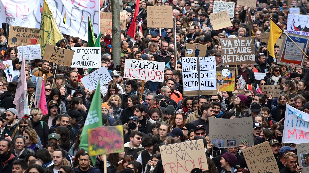 Manifestations contre la réforme des retraites en France (mars 2023).