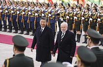 Си Цзиньпин и Лула да Силва в Пекине, Китай. 14 апреля 2023.