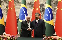 Les présidents brésilien et chinois à Pékin le 14 avril 2023