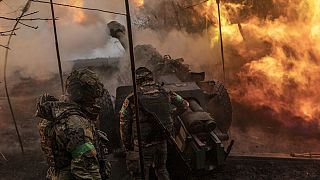 Rusya-Ukrayna savaşının en sıcak çatışmalarının yaşandığı Bahmut bölgesinde Ukrayna ordusunun cephe hatlarından biri