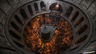 مراسم سبت النور في كنيسة القيامة