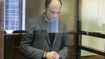 Wladimir Kara-Mursa in einem Moskauer Gerichtssaal während der Urteilsverkündung