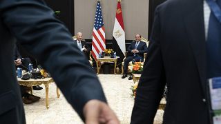 الرئيس المصري عبد الفتاح السيسي ونظيره الأمريكي جو بايدن