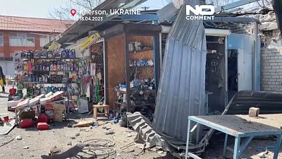 The Russian Federation shelled the Central Market area in Kherson on Tuesday morning.