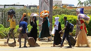 Flucht aus der umkämpften sudanesischen Hauptstadt Khartum