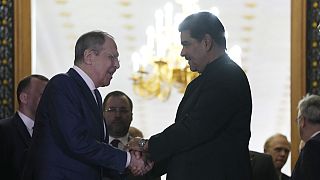Sergueï Lavrov et Nicolas Maduro, Caracas, Venezuela, le 18 avril 2023