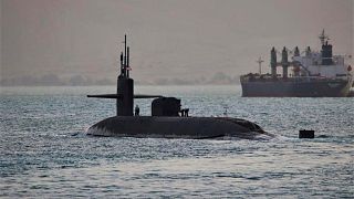 عبور یک زیردریایی آمریکا با سوخت اتمی از کانال سوئز به تاریخ هفتم آوریل ۲۰۲۳