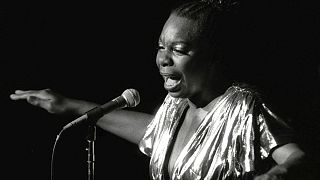 Nina Simone performs at Avery Fisher Hall in New York, 1985