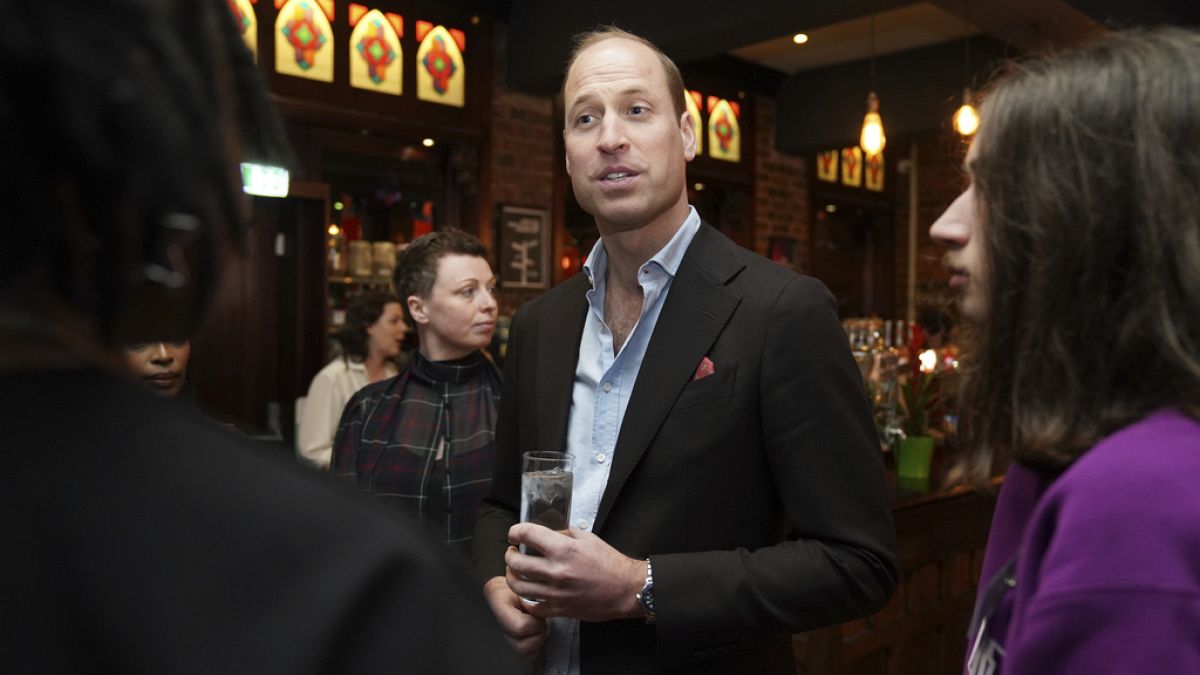 Prince William during a visit to the Rectory, to meet future leaders and local business owners from Birmingham's creative industries sector, in Birmingham, April 20, 2023.