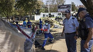 Police evict asylum-seekers outside UN refugee office in S.Africa