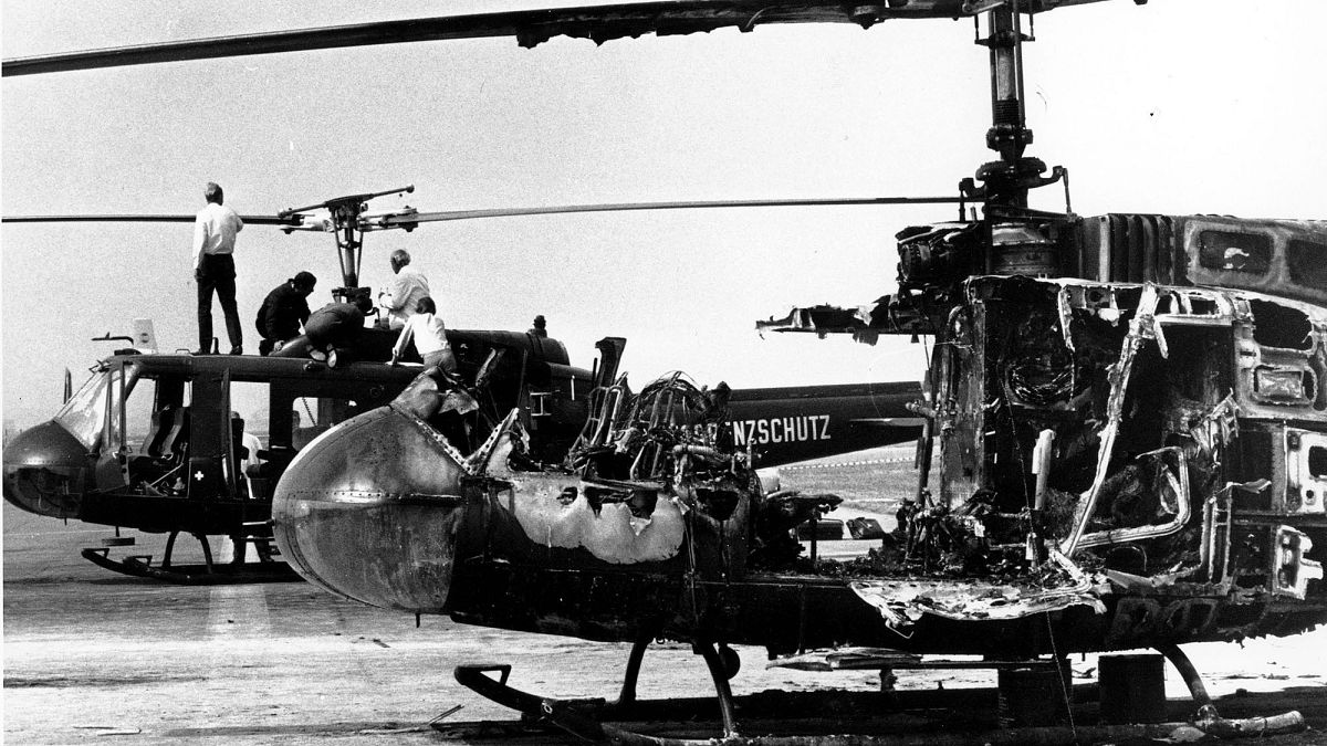 بالگردهای آلمان غربی برای انتقال گروگانگیرها و ورزشکاران اسرائیل در سال ۱۹۷۲