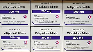 Des boîtes de médicament Mifépristone, une pilule abortive utilisée aux Etats-Unis